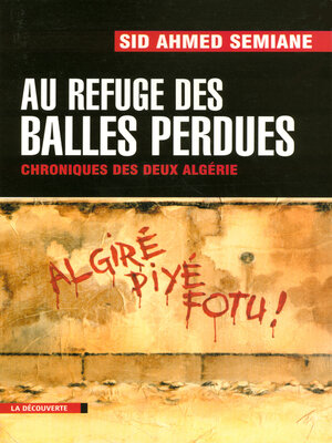 cover image of Au refuge des balles perdues